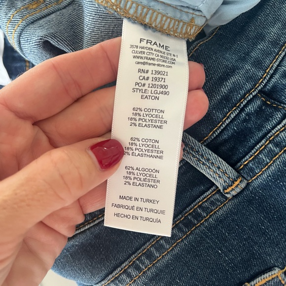 Frame Denim - Le Garçon Boyfriend Jeans - Size 26 - Distressed - Eaton - Picture 13 of 16